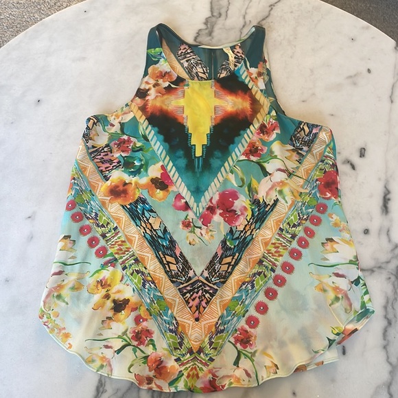 Rory Beca Colorful Silk Floral Tank - Size Small - Picture 3 of 8